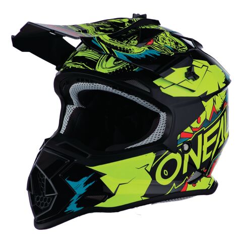 O'Neal Youth 2 Series Villain Helmet Neon Yellow/Black / Youth LG [Blemished - Very Good]