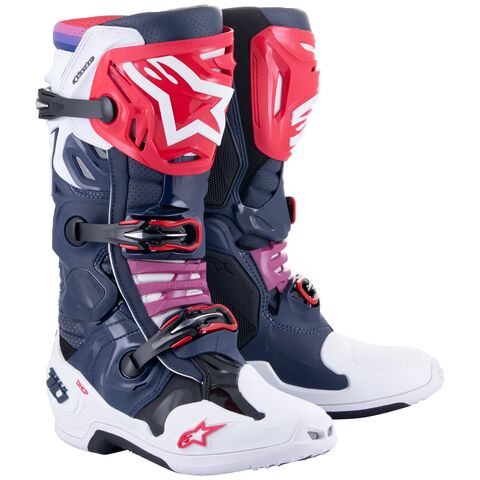 Alpinestars Tech 10 Supervented Boots Navy/White/Red / 12 [Open Box]