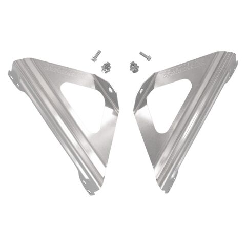 Works Connection Radiator Braces Yamaha YZ450F 2018-2022 Aluminum / Silver [Open Box]