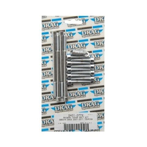 Drag Specialties Primary Cover Bolt Kit For Harley Touring 2007-2016 Smooth / Black Chrome [Open Box]