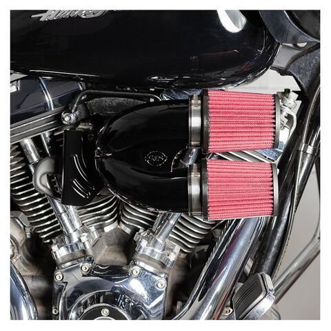 S&S Cycle Tuned Induction Air Cleaner Kit For Harley Twin Cam 2008-2017 Gloss Black [Open Box]