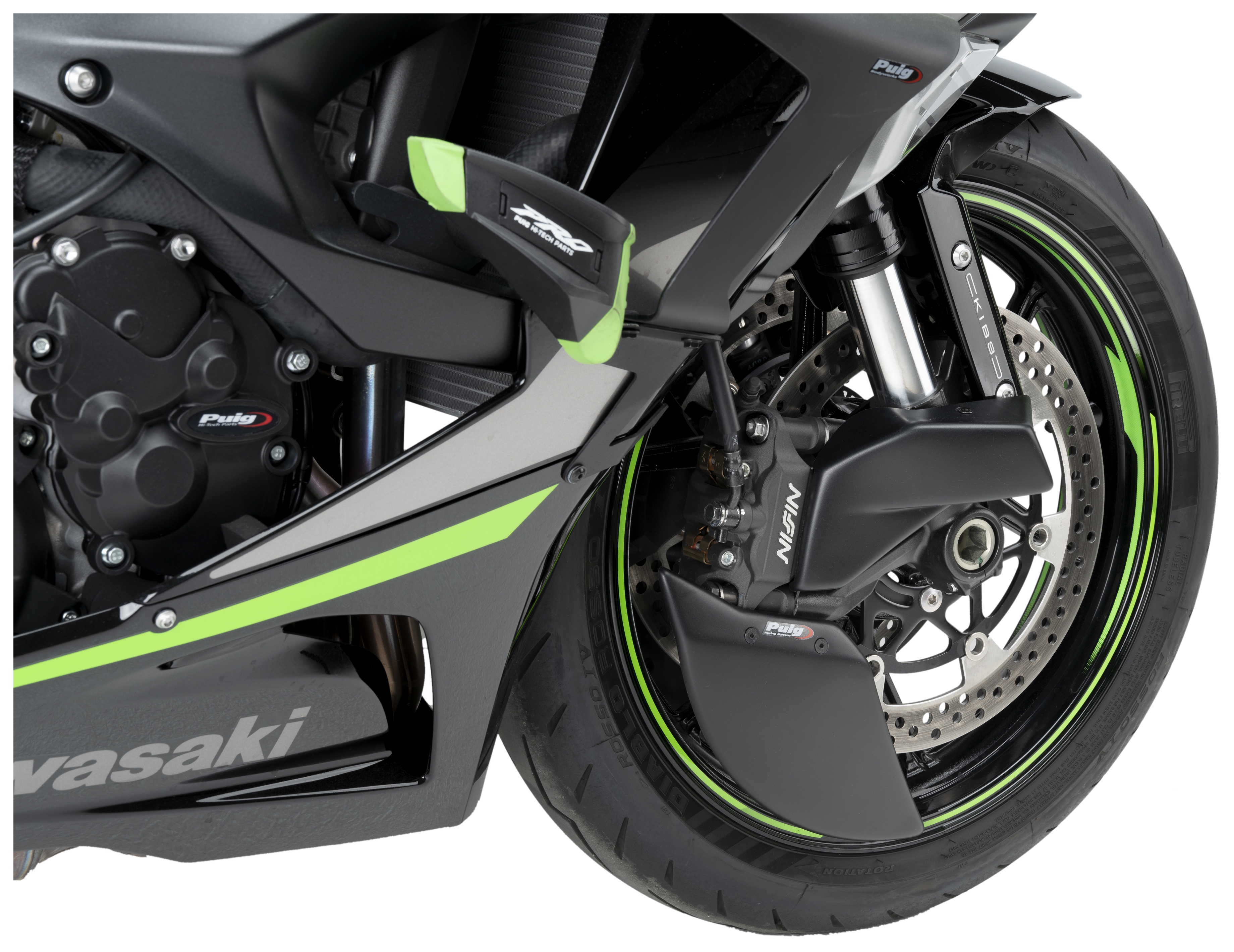 Puig Brake Cooler Kawasaki Ninja ZX-6R ZX636 2024-2026 - Cycle Gear