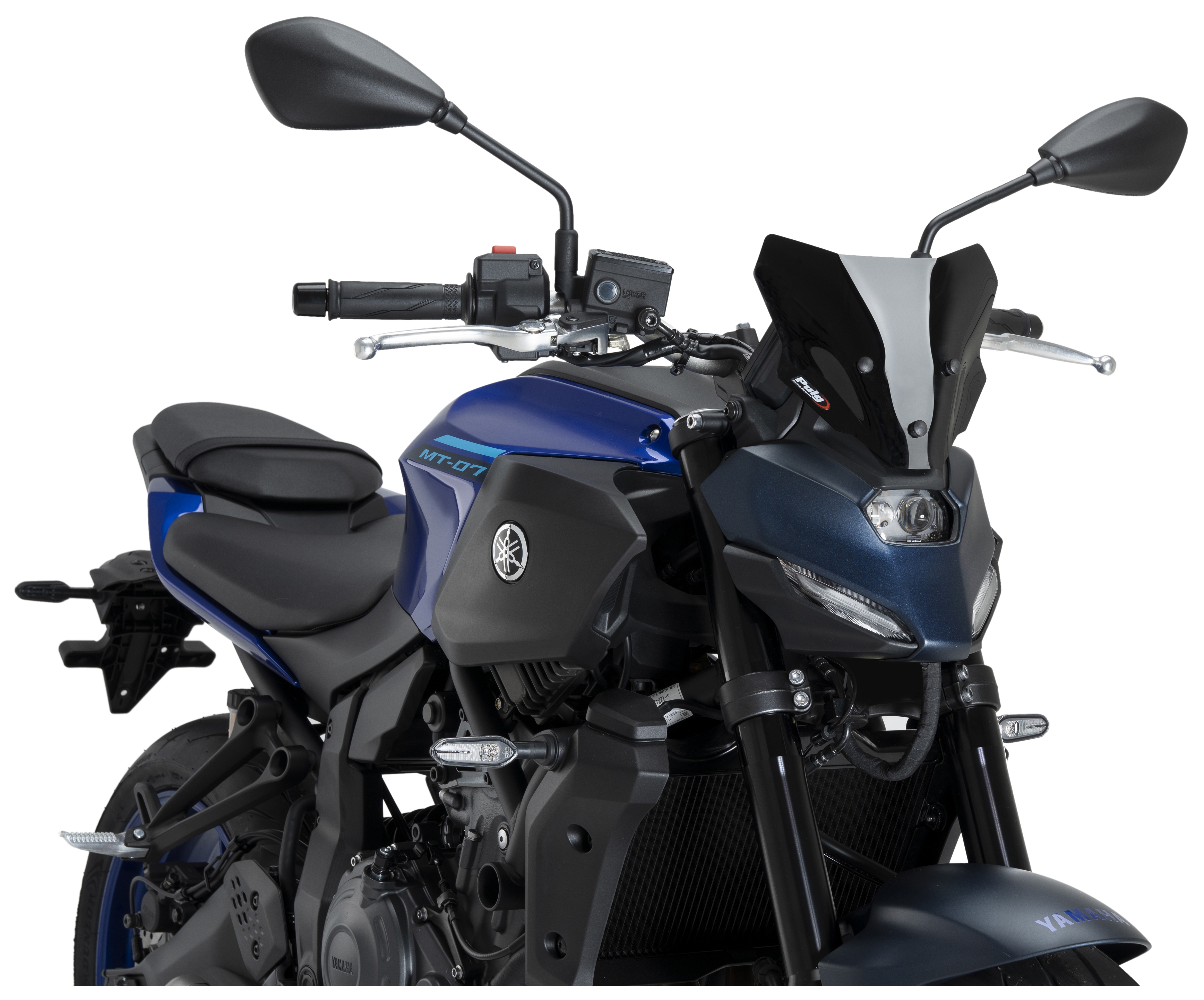 PUIG(プーチ）　スモークスクリーン　MT-07 2025年～ Puig Naked New Generation Windscreen Yamaha MT-07 2025-2026