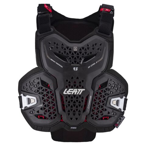 thumbnail interactive-video image 1 of Leatt 4.5 Pro Chest Protector & Shoulder Guards - Black, Unisex Adult 1 of 2