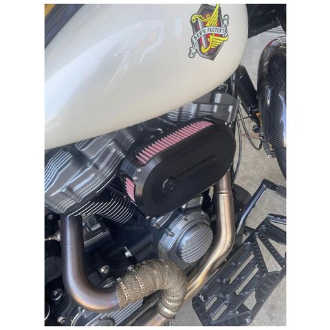 Ken's Factory Next Level Air Cleaner For Harley Milwaukee Eight 2017-2025 Black Anodized [Open Box]