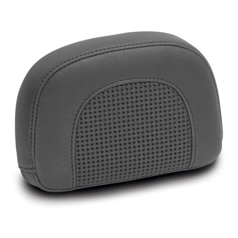 Mustang Passenger Backrest Pad For Harley Touring 1994-2025 Deluxe Stitch, Black / 9" H x 12" W [Open Box]