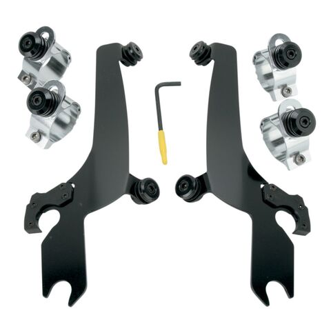 Memphis Shades Sportshield Trigger-Lock Mount Kit For Harley Super Glide / Softail / Dyna 1985-2013 B... [Open Box]