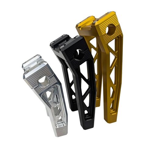 TC Bros Pro Series Pullback Truss Risers For Harley 8" Rise / 1-1/8" Clamp / Black [Open Box]