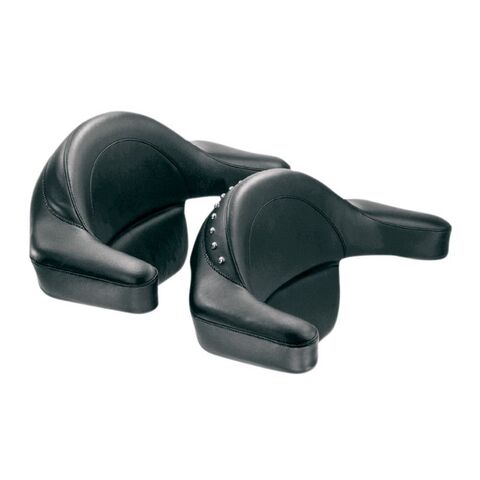 Mustang Extended Arm Wrap-Around Backrest For Harley Touring 1993-2013 Super Touring Deluxe w/ Black... [Open Box]