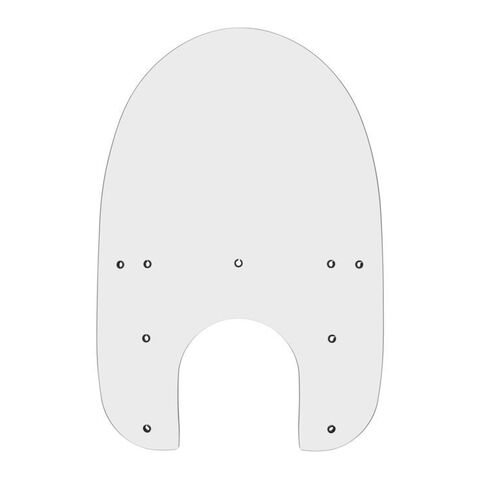 Memphis Shades OEM Replacement Windshield For Harley Springer 1993-2007 Clear / 17" Tall [Open Box]