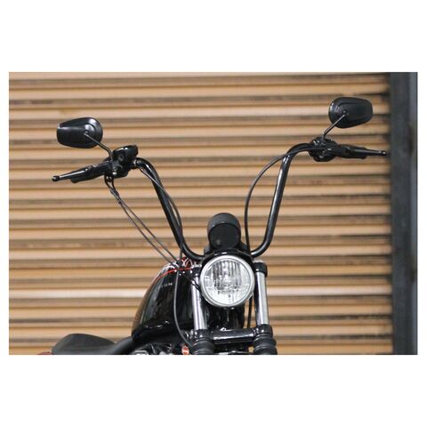 Burly Handlebar Cable Installation Kit For Harley Sportster 1997-2003 Black Vinyl / 12" Tall Bars [Open Box]