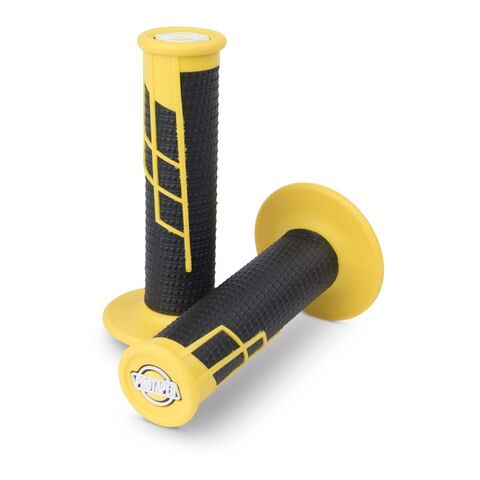 Pro Taper Clamp On Half Waffle Grips Red/Black [Open Box]