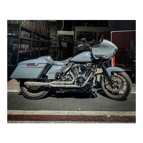 SP Concepts Mid Length Elsinore 2-Into-1 Exhaust For Harley Touring 2017-2026