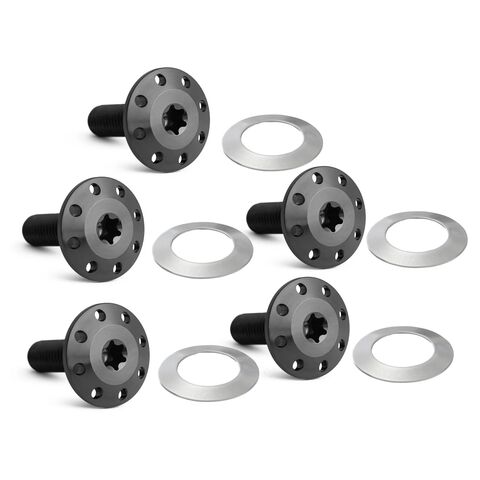 Arlen Ness Holeshot Titanium Spoke Mount Rotor Bolt Kit For Harley Touring 2009-2025 Black [Open Box]