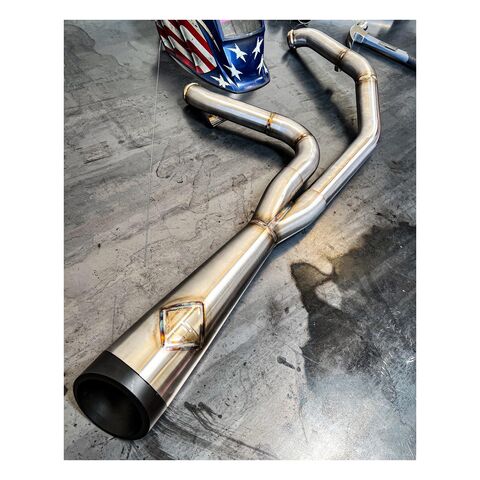 SP Concepts Cut Back 2-Into-1 Exhaust For Harley FXR 1987-1994