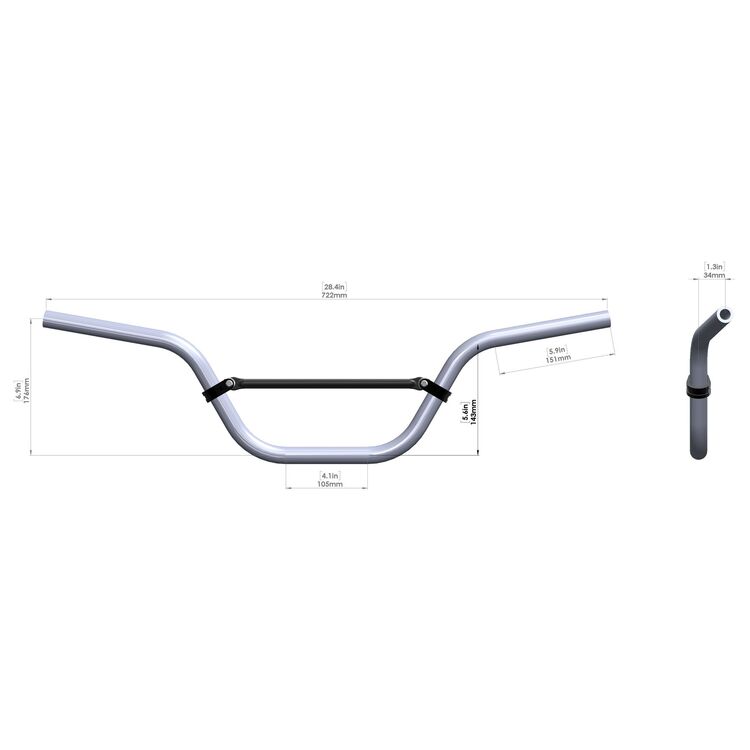 BBR Motorsports 7/8" MX Handlebar BBR MX Bend [Open Box]