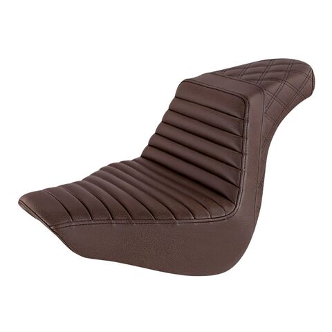 Saddlemen Step-Up TTR Tuck and Roll Seat For Harley Softail Fat Boy 2018-2026 Black / Front Tuck & Ro... [Open Box]