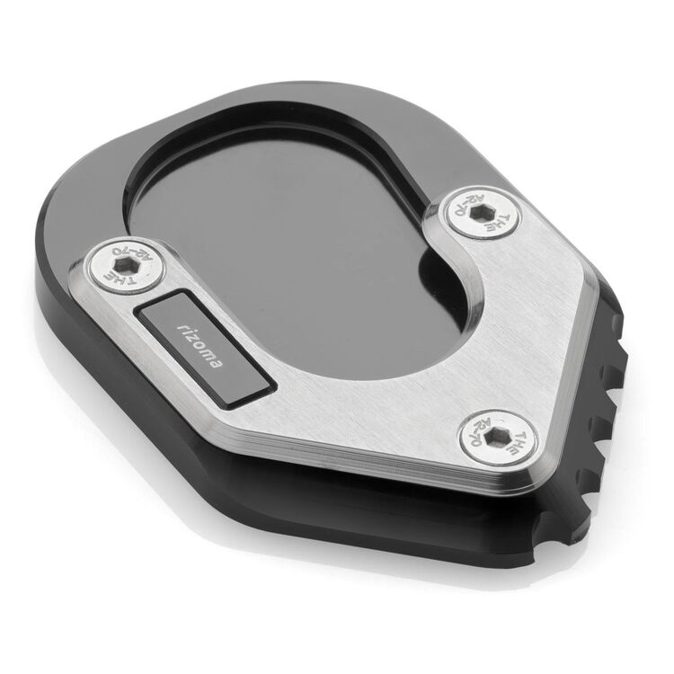Rizoma Kick Stand Base Extension BMW R1200GS Adventure 2017-2018 Silver/Black [Open Box]