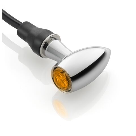 Rizoma Club Turn Signal Amber / Chrome [Open Box]