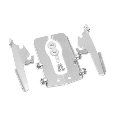 Memphis Shades Fats / Slim / Batwing Trigger-Lock Mount Kit For Harley Dyna / Sportster 1973-2021 Bla... [Open Box]