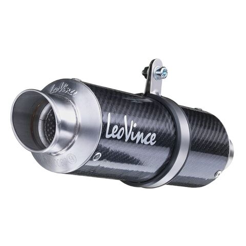 LeoVince GP Corsa Slip-On Exhaust Honda CBR500R / CB500F / CB500X 2013-2015 Gloss Carbon Fiber [Open Box]