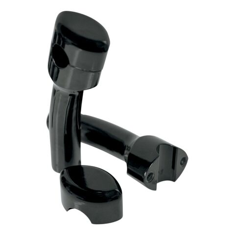 LA Choppers Smooth Handlebar Risers For Harley With 1 1/4" Bars 5-1/2" Rise With 1" Pullback / Black [Blemished - Very Good]