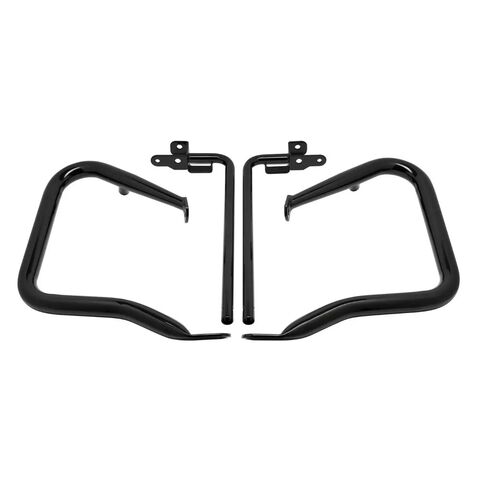 HogWorkz 1.25" Pork Chop Saddlebag Guards For Harley FLHX / FLTRX 2023-2026 Black [Blemished - Very Good]