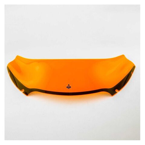 Klock Werks Ice Kolor Flare Windshield For Harley Road Glide 1998-2013 Orange / 8" [Previously Installed]