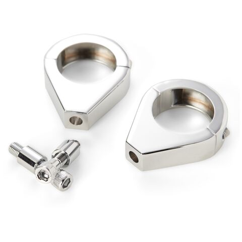 Milwaukee Twins Chrome 39mm Turn Signal Fork Clamps [Open Box]