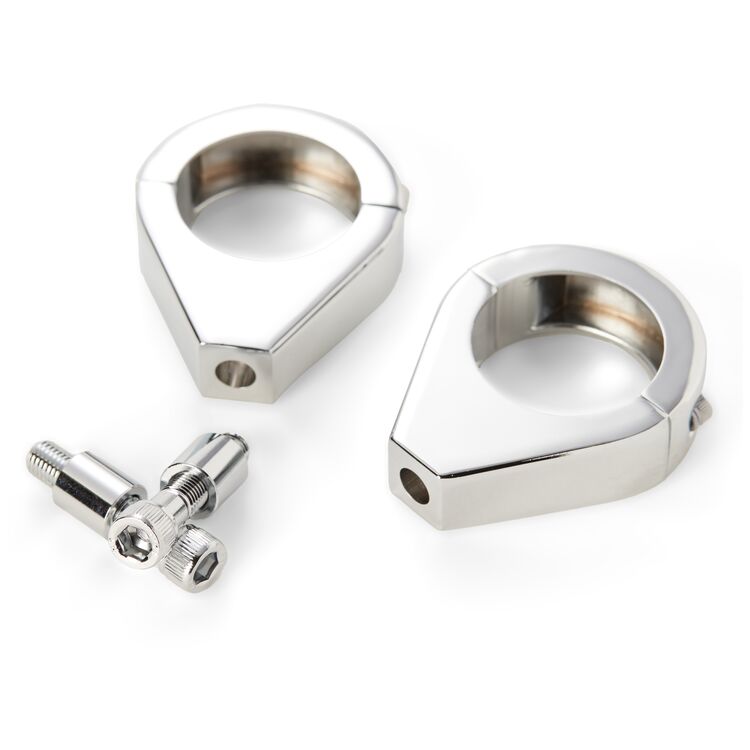 Milwaukee Twins Chrome 39mm Turn Signal Fork Clamps [Open Box]