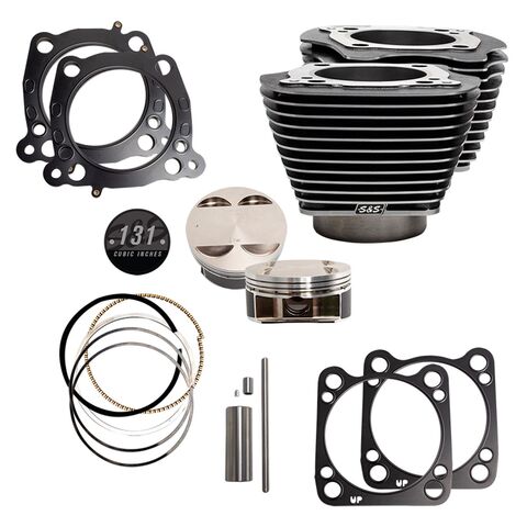 S&S Cycle 131" Big Bore Stroker Cylinder & Piston Kits For Harley Milwaukee Eight 2017-2026