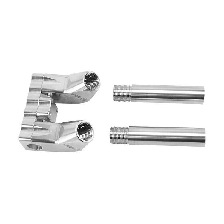 TC Bros Pro Series Modular Pull Back Risers For Harley 8" Rise / 1" Clamp / Black [Open Box]