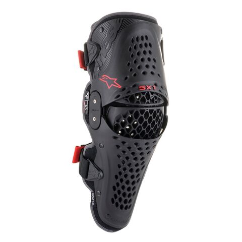 Alpinestars SX-1 V2 Knee Protectors Black/Red / 2XL [Blemished - Very Good]