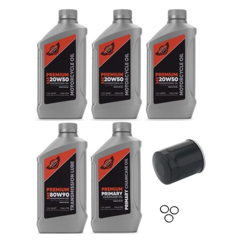 Milwaukee Twins Complete Oil Change Kit For Harley Dyna 1999-2017