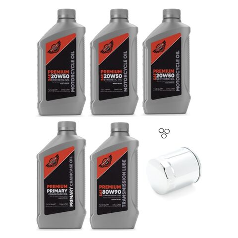 Milwaukee Twins Complete Oil Change Kit For Harley Dyna 1999-2017