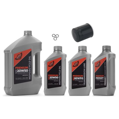 Milwaukee Twins Complete Oil Change Kit For Harley Touring / Softail 1999-2017