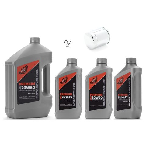 Milwaukee Twins Complete Oil Change Kit For Harley Touring / Softail 1999-2017