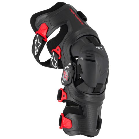 Alpinestars RK-7 Plasma Knee Braces Black/Red / XL [Open Box]
