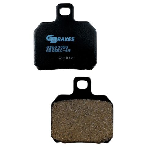 GBrakes Semi-Metallic Rear Brake Pads GB0550-69