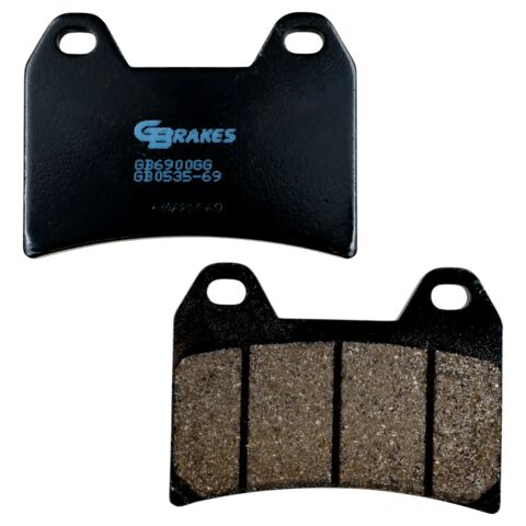 GBrakes Semi-Metallic Rear Brake Pads GB0576-69