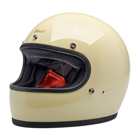 Biltwell Gringo ECE 22.06 Helmet Vintage White / LG [Open Box]