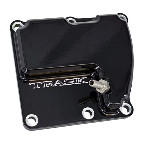 Trask CheckM8 Vented Transmission Top Cover For Harley Big Twin 2017-2026 Black [Open Box]