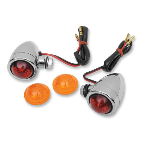 Drag Specialties Custom Bullet Marker Lights Bolt Mount [Open Box]