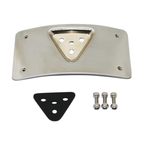 Custom Dynamics Radius Laydown License Plate Frame Mount For Harley Chrome [Open Box]