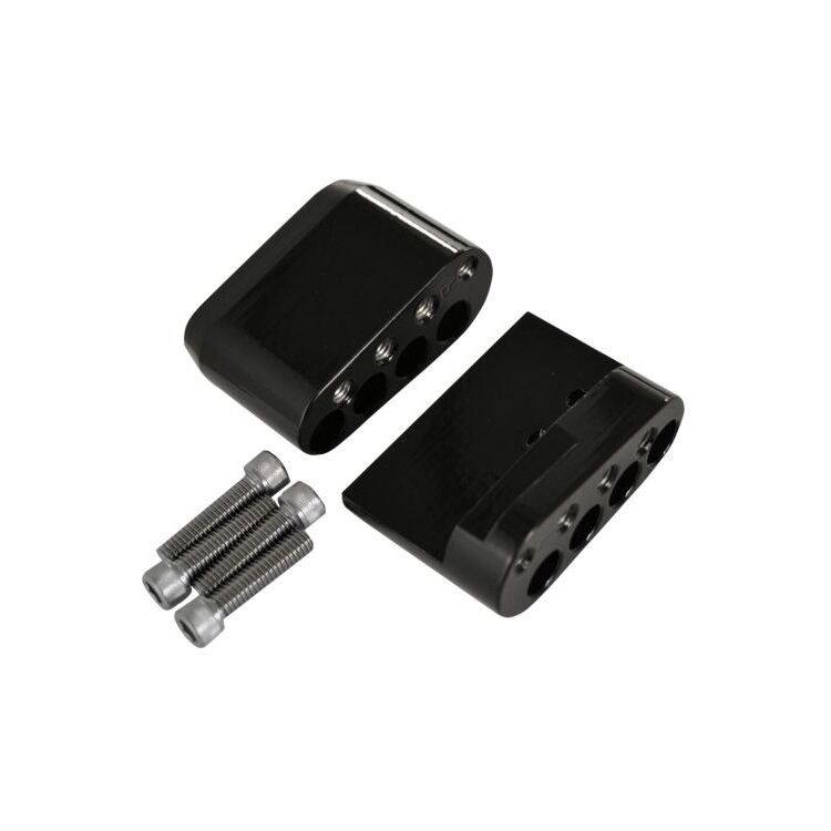 LA Choppers Short Passenger Floorboard Relocation Kit For Harley Touring 2010-2026 Black [Previously Installed]