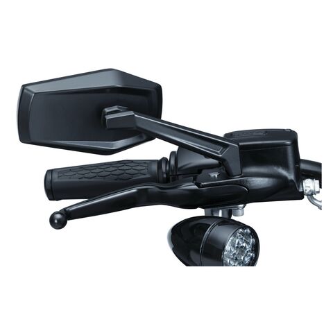 Kuryakyn Hex Mirrors For Harley Black [Previously Installed]
