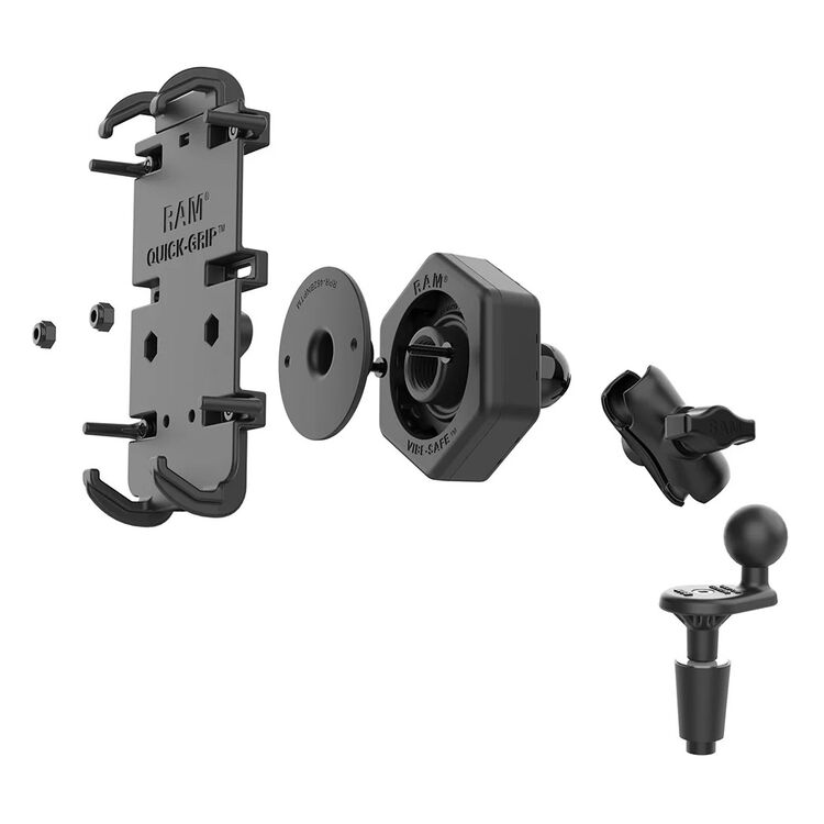 RAM Mounts Vibe Quick-Grip XL Phone Holder With Stem And Vibe Safe Adapter [Open Box]