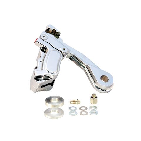 GMA M Style Rear Brake Calipers For Harley Softail 2000-2007 Smooth / Chrome [Open Box]