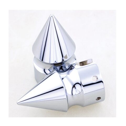 Milwaukee Twins Spike Front Axle Nut Covers For Harley 2008-2025 [Blemished - Acceptable]