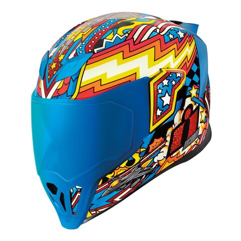 Icon Airflite Flyboy Helmet Blue / 2XL [Open Box]